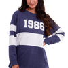Womens Sweatshirt Oversized Long Sleeve Slouchy Loungewear Tunic Casual Jumper Pullover Tops