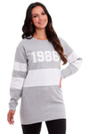 Womens Sweatshirt Oversized Long Sleeve Slouchy Loungewear Tunic Casual Jumper Pullover Tops