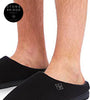STONEBRIDGE Men's Black Luxury Memory Foam Plush Lined Mule Slippers with Anti-Slip Sole
