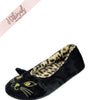Ladies Luxury Plush Cute Cat Embroidery Ballet Slip On Slippers