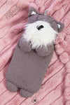 Luxury Grey Scottie Dog Hot Water Bottle |  Hot Water Bottle | HABIGAIL | For The Luxury |