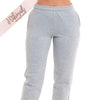 Ladies Grey Marl Casual Fleece Soft Cotton-Rich Joggers | Joggers | HABIGAIL | For The Luxury |
