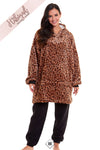 Luxury Leopard Print Hoodie Blanket Sweatshirt | HABIGAIL | For The Luxury |