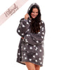 Luxury Star Print Hoodie Blanket Sweatshirt  